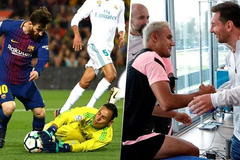 Keylor Navas y Lionel Messi: de rivales a compañeros