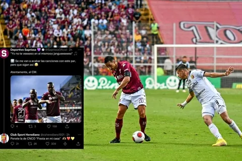 Saprissa y Herediano se dejaron picantes mensajes en las redes sociales