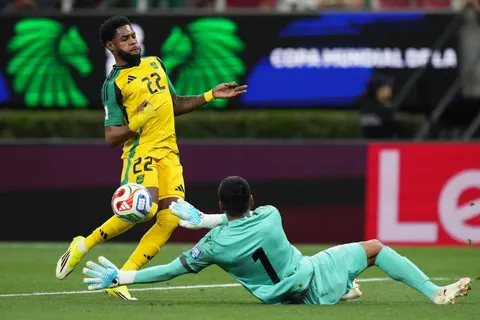 Ronaldo Webster, jugador de Jamaica.
