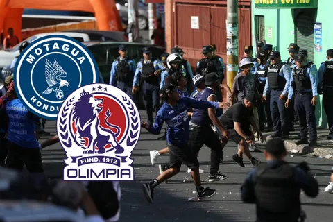 Liga Nacional de Honduras anuncia lo que pasará tras guerra campal entre barras de Motagua y Olimpia