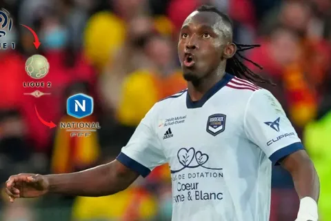 Girondins de Burdeos de Alberth Elis es enviado a la tercera división