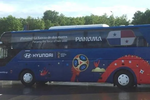 Llego el bus que transportará a la Selección de Panamá a Saransk