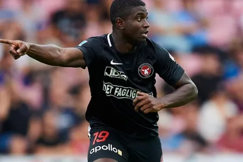 Mayron George jugó así en la goleada del Midtjylland