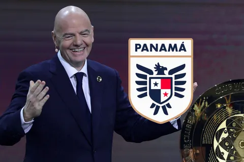 Gianni Infantino presentando el Mundial de Clubes.