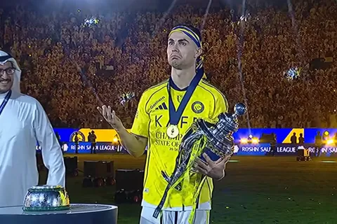 Al-Nassr goleó a Damac con un doblete de Cristiano Ronaldo y es campeón de la Saudi Pro League: goles y resumen del partido
