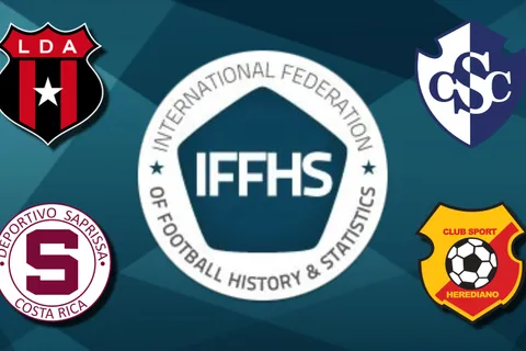 Los mejores equipos de Costa Rica según el ranking de IFFHS.