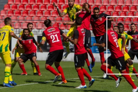 Rubilio Castillo hizo su debut oficial con el Tondela
