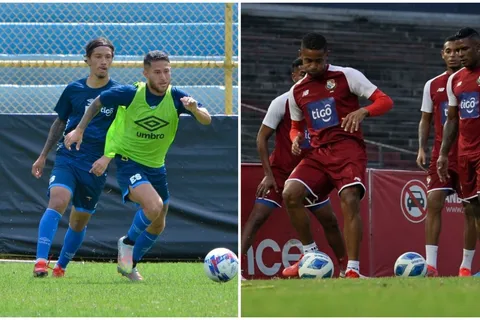 Alineaciones de El Salvador y Panamá