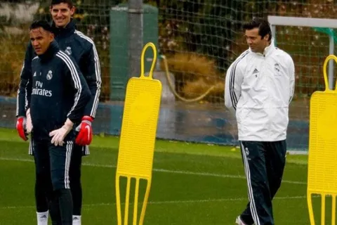 Santiago Solari deja una frase al aire para Keylor