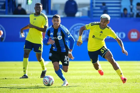 Andy Najar disputó el triunfo de Nashville ante Montreal.