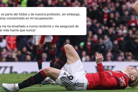 Alejandro Garnacho envió un mensaje tras perderse el partido contra Panamá por lesión