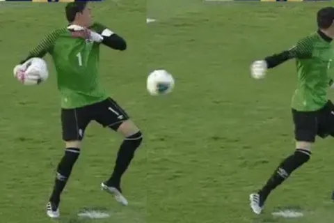 ¿Error o a propósito? Curiosa jugada del arquero de El Salvador en Copa Oro