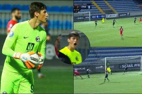 Las atajadas de Nicholas Hagen en su debut con el Sabail FK