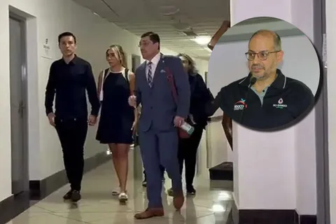Cruce entre al abogado de Cubo Torres y el presidente del Comité Antidopaje. (Foto: CRHoy)