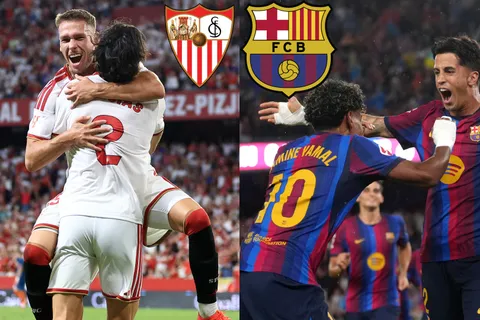 Sevilla vs. Barcelona juegan este sábado.