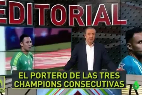 Corta pero sentida despedida a Keylor Navas, del director de El Chiringuito