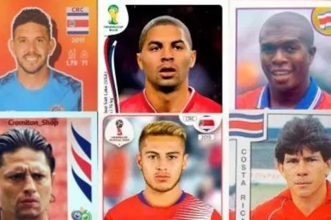 Futbolistas de Costa Rica en álbumes Panini que no fueron al Mundial