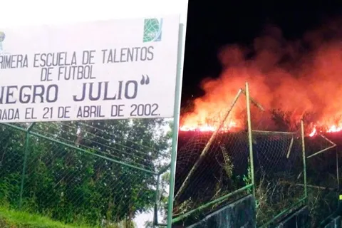 Se incendió la Escuela de Talentos de Fenifut