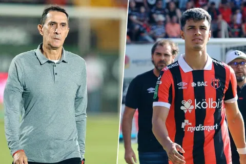 Alexandre Guimaraes terminó la Guerra Fría con Fernando Lesme. (Foto: La Teja)