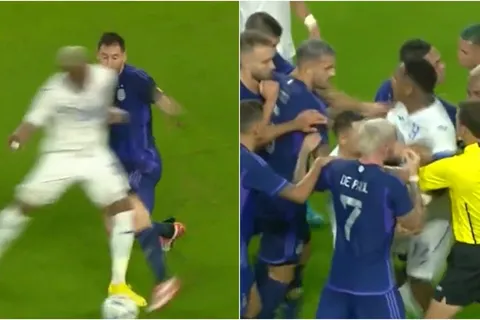 La fuerte entrada de Deiby Flores a Lionel Messi que hizo enojar a los argentinos [VIDEO]
