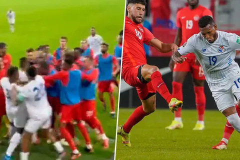 Fuerte altercado entre jugadores de Panamá y Canadá