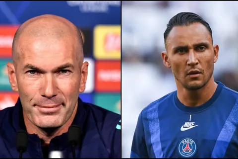Zidane le hizo un guiño a Keylor en la previa del partido contra PSG