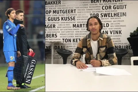 Enrico Hernández firmó contrato profesional con el primer equipo del Vitesse