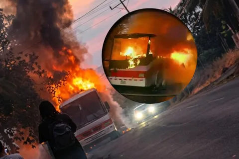 Devastador incendio destruye el bus en el que viajaba un equipo de Costa Rica y siete jugadores resultan afectados