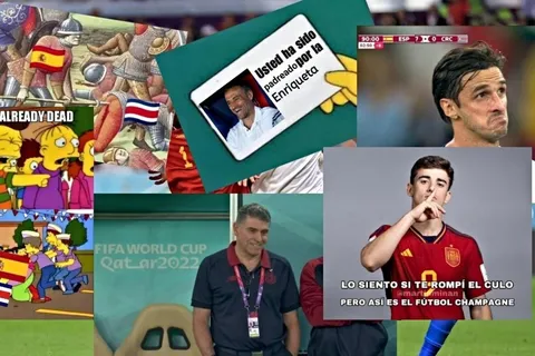 Los memes destrozaron a Costa Rica en redes tras el ridículo ante España en Qatar 2022