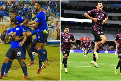 Alineaciones de El Salvador y México