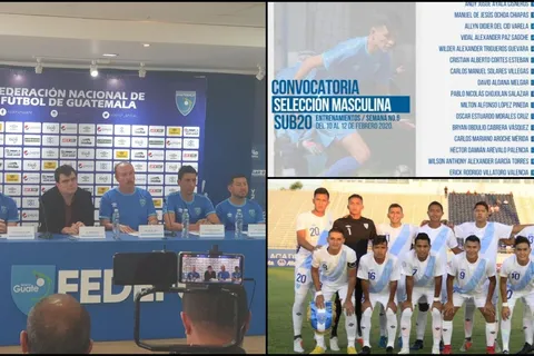 Los 23 convocados a la sub 20 de Guatemala