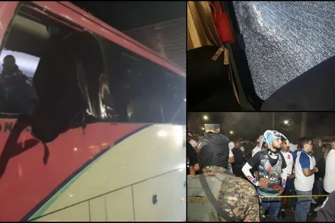 Atentan contra bus del Olimpia y se suspende juego ante el Alianza