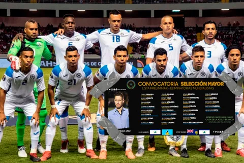 Nicaragua confirma convocatoria para las Eliminatorias