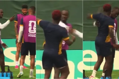 De frente a las cámaras: El video de la pelea de dos jugadores de Panamá en pleno entrenamiento del Mundial 2026