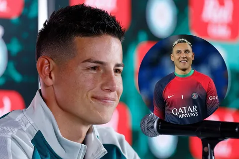 James Rodríguez y Keylor Navas.