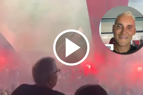 Keylor Navas sorprendido por el recibimiento en Newells.