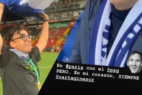 El amor de Adal Ramones por Cartaginés: “Messi vente a Cartago”