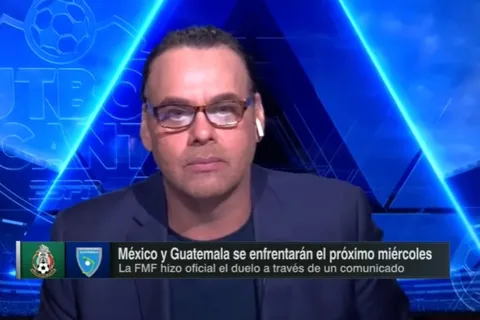 David Faitelson: "Guatemala representa lo más bajo que hay en Concacaf"