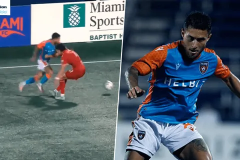 Increíble jugada de Joshua Pérez para asistir en la victoria del Miami FC [VIDEO]