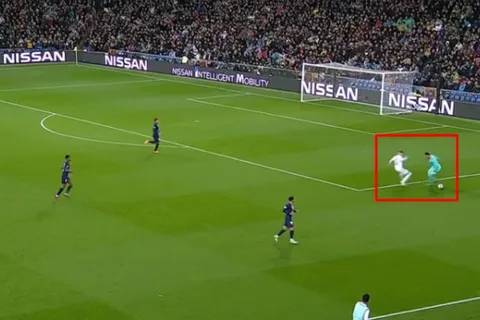 Keylor Navas exhibió que también puede jugar con los pies