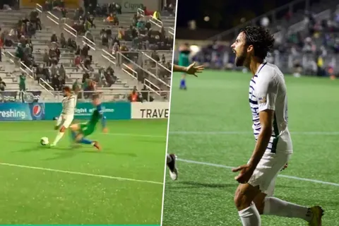Legionario salvadoreño marca un golazo en la USL y lleva su equipo a la semifinal [VIDEO]