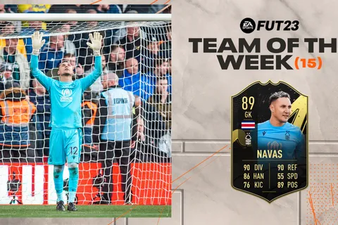 Keylor Navas encabeza el equipo de la semana (TOTW) de FIFA 23