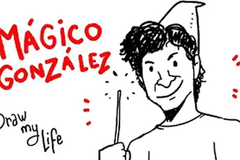 ¡Tuvo su Draw My Life! La vida del "Mágico" hecha dibujo