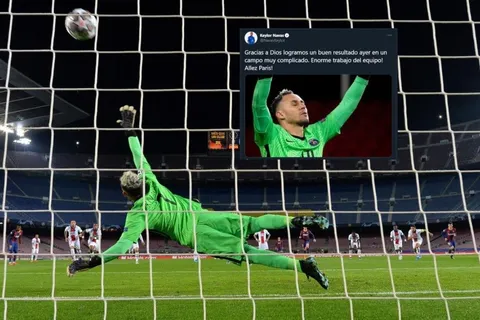 El mensaje de Keylor Navas luego de vencer al Barcelona en la ida de los octavos de final de Champions League
