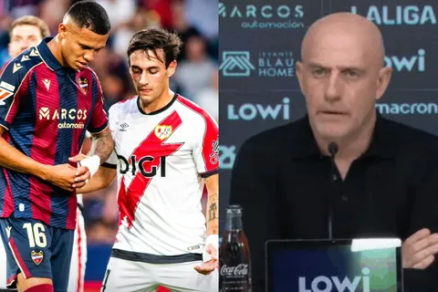 Kervin Arriaga responde al técnico del Levante a pesar de la derrota ante Rayo Vallecano y toda Honduras lo aplaude