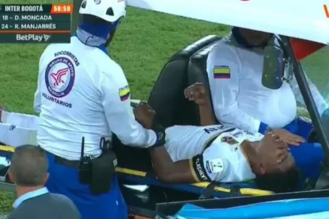 Inter Bogotá ya conoce la verdad sobre la lesión de Dereck Moncada y se muestra la dura imagen de su pie