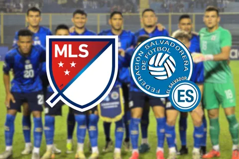 Escudos de la MLS y la Selección de El Salvador.