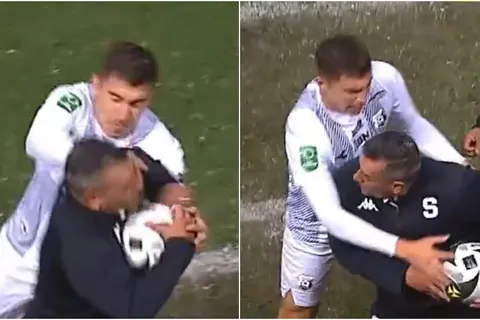 ¡Saltaron chispas! La riña entre Fernán Faerrón y José Giacone en el Saprissa vs Herediano (Video)
