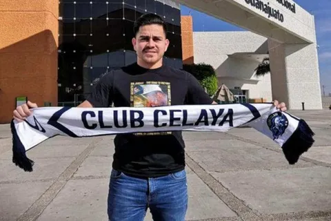 La reacción de Fito Zelaya tras convertir su primer gol en el Celaya