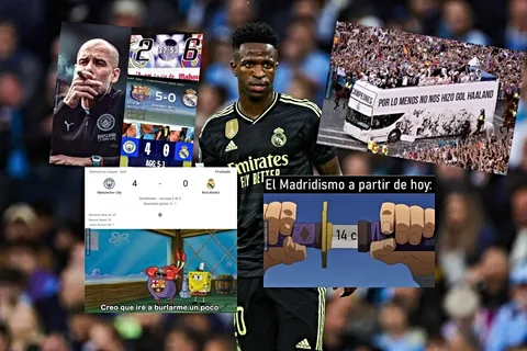Los memes no perdonaron al Real Madrid tras ser goleado por el Manchester City